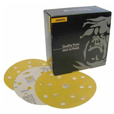 MIRKA  Abrasif GOLD 150mm Grip 15T, grain 220, 100/unit&eacute; - 2361109922