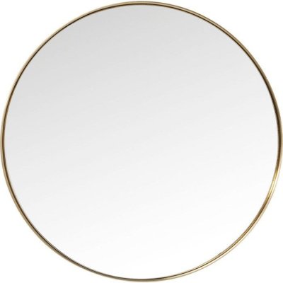KARE Miroir Curve rond laiton 100cm  Design