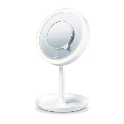 BEURER Miroir de maquillage &eacute;clair&eacute; bs 45 blanc avec led