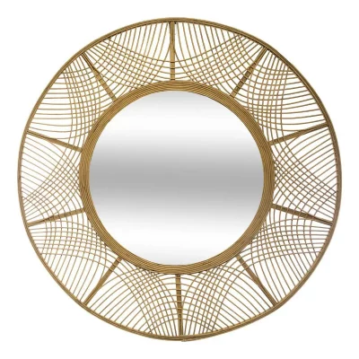 ATMOSPHERA Miroir en bambou - &oslash; 89 cm - beige JJA3560238699522