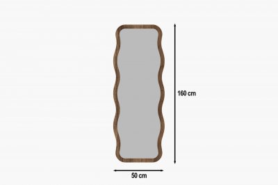HANAH HOME Miroir en bois Aror - 50 x 160 cm - Marron