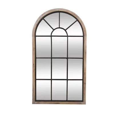 ATMOSPHERA CREATEUR D INTERIEUR Miroir en bois et m&eacute;tal - H 106,5 cm - Noir