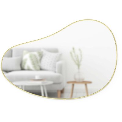 UMBRA Miroir finition m&eacute;tallique Hubba 61 &times; 91 cm laiton
