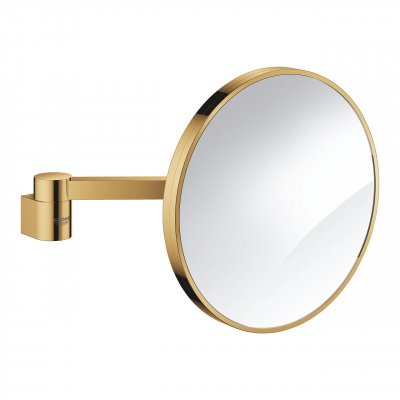 GROHE Miroir grossissant m&eacute;tallique or brillant 