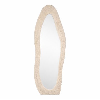 GENERIQUE Miroir Imitation Fourrure ""mirza"" 193cm Beige