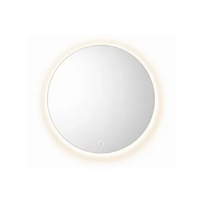 OTITEC Miroir LED rond - 80 x 80 cm - &Eacute;clairage LED r&eacute;tro&eacute;clair&eacute; - AURELIA
