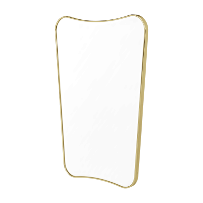 GUBI Miroir - Miroir F.A.33 L 54cm x P 2,5cm x H 80cm Laiton Laiton, verre
