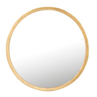 PARIS PRIX Miroir Mural en M&eacute;tal Design Mona 40cm Or