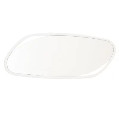 PARIS PRIX Miroir Mural Irr&eacute;gulier ""Dewey"" 120cm Blanc