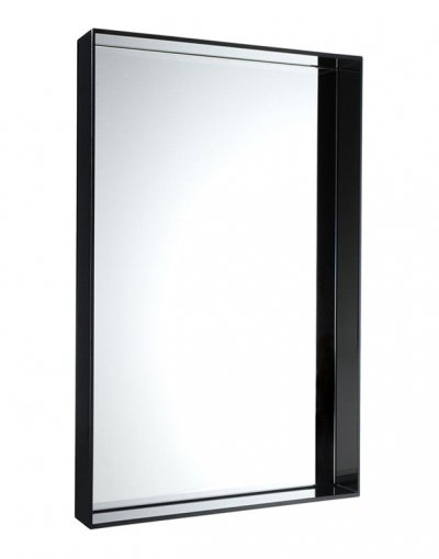 KARTELL Miroir mural Only me plastique noir / L 80 x H 180 cm - 