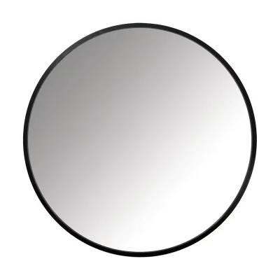 UMBRA Miroir mural rond en bois MDF noir 91 cm Hub - 