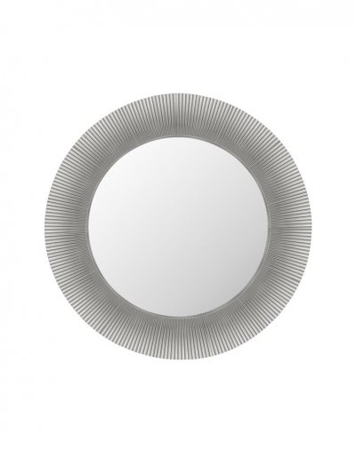 Miroir rond en m&eacute;tal gris 78 cm Saints - Kartell
