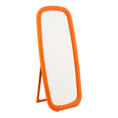 PARIS PRIX Miroir sur Pied Design ""Dewey"" 180cm Orange