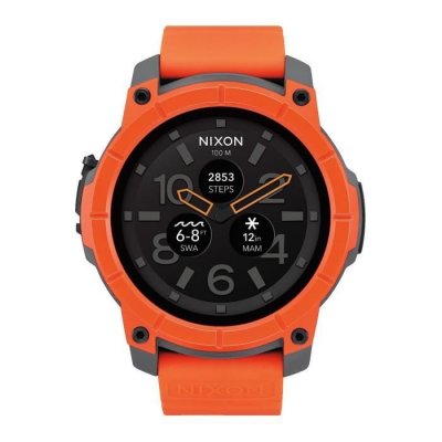 NIXON Mission Orange/Gray/Black Smartwatch - 