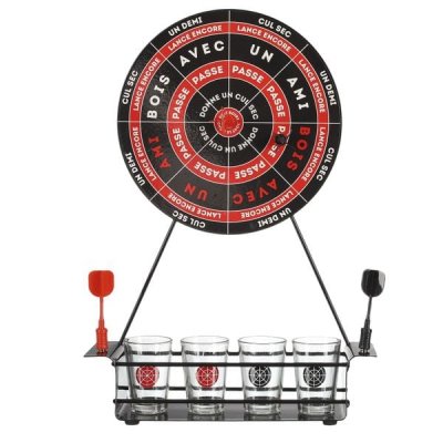 MISTER GADGET  - Jeu &agrave; boire fl&eacute;chettes avec cibles