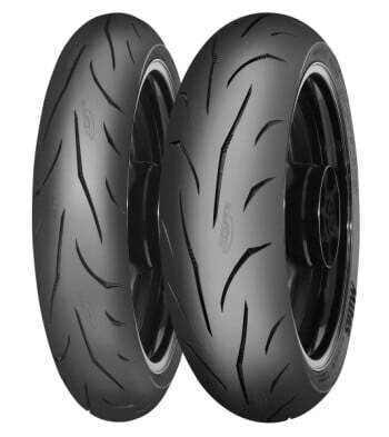 MITAS  Sportforce+ Tl 54w Sport Front Tire Argent&eacute; 110 / 70 / R17