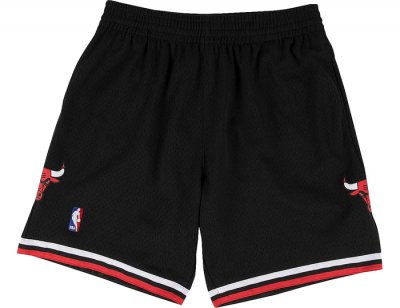 MITCHELL AND NESS  Nba Chicago Bulls Swingman Shorts 1997-98, Noir / Noir