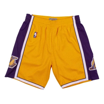 MITCHELL & NESS Mitchell And Ness NBA Los Angeles Lakers Swingman Shorts, Light Gold / Purple L