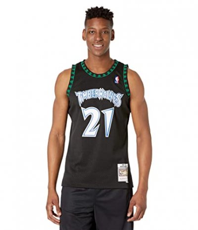 MITCHELL & NESS Mitchell And Ness Nba Minnesota Timberwolves 1997 -98 Swingman Jersey Kevin Garnett, Noir / Noir