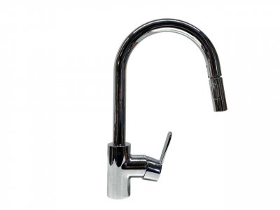 GROHE Mitigeur cuisine  Get bec haut Chrom&eacute; mousseur extractible 