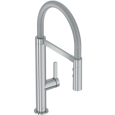 JACOB DELAFON Mitigeur cuisine Spirale Bec haut chrome douchette extractible