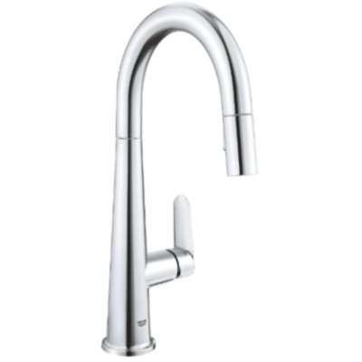 GROHE Mitigeur cuisine veletto bec haut chrom&eacute; douchette extractible