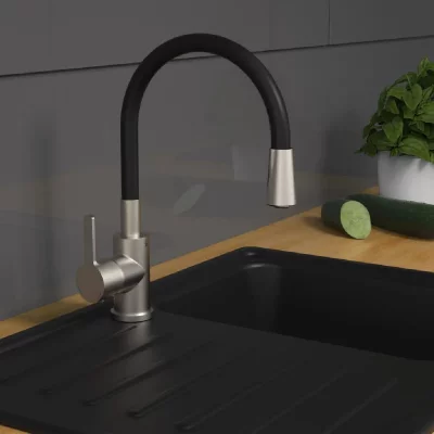EISEL Mitigeur d'&eacute;vier FLEXO Noir EISL - Noir