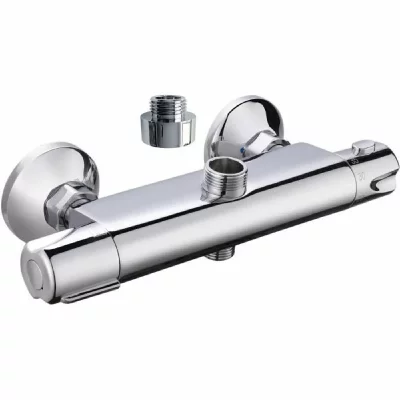 EDOUARD ROUSSEAU Mitigeur de douche thermostatique chrom&eacute;  Breva