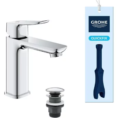 GROHE Mitigeur de lavabo -  DICE - Taille M - Vidage clic-clac - Chrome