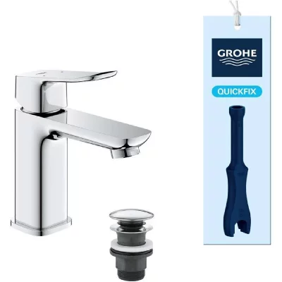GROHE Mitigeur de lavabo -  DICE - Taille S - Clic-clac - Chrome