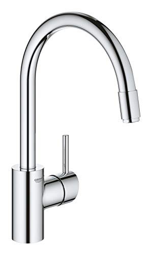 GROHE Mitigeur &eacute;vier avec douchette CONCETTO bec haut chrom&eacute;