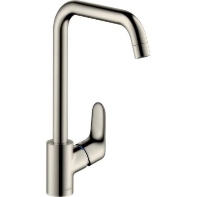 Mitigeur &eacute;vier simple FOCUS inox bec haut