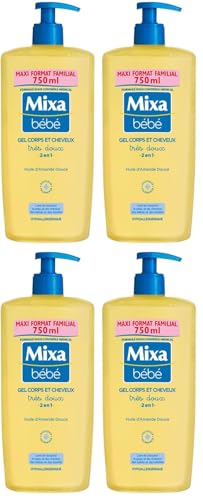 MIXA  B&eacute;b&eacute; Gel Tr&egrave;s Doux Corps et Cheveux 2 en 1 750ml
