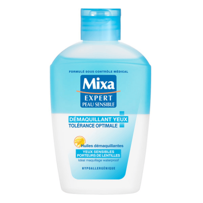 MIXA  Expert Peau Sensible D&eacute;maquillant Yeux Tol&eacute;rance Optimale, 125ml