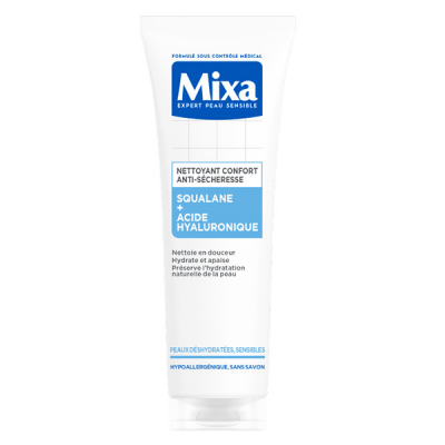 MIXA  Nettoyant Confort Anti-s&eacute;cheresse au Squalane et Acide Hyaluronique 