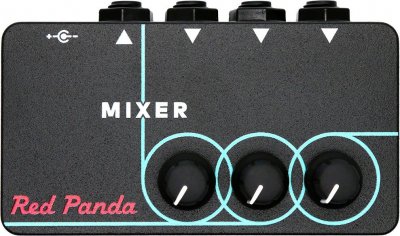 RED PANDA Mixer table de mixage 3 entr&eacute;es pour pedalboard