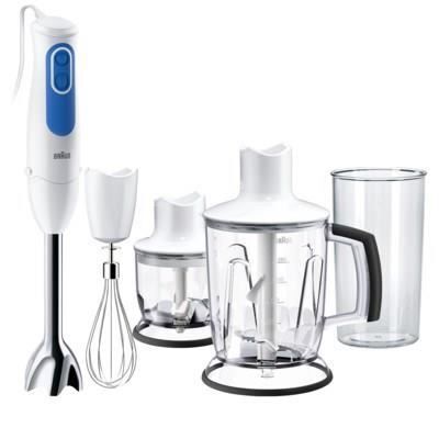 BRAUN Mixeur  Aperitive MQ3045WH 750 W Blanc et Bleu