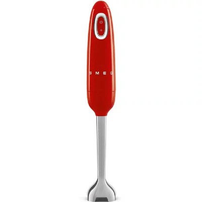 SMEG Mixeur plongeant - Ann&eacute;es 50 - Rouge - HBF11RDEU