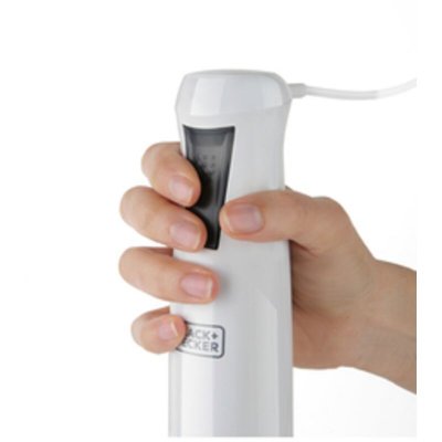 BLACK & DECKER Mixeur plongeant Black+Decker BXHB600E 600W Blanc