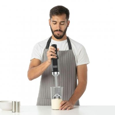 BLACK & DECKER Mixeur plongeant Black+Decker BXHBA1501E 1500 W Gris Inox