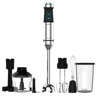 CECOTEC Mixeurs plongeant power titanblack 1500 xl perfectcream&crush