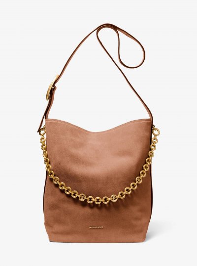 MICHAEL MICHAEL KORS MK Grand cabas seau Nolita en daim - Marron - Michael Kors