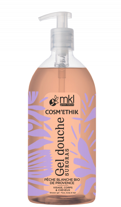 MKL  Cosm'&Eacute;thik Gel de Ducha Melocot&oacute;n Blanco Bio 1L