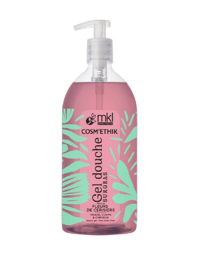 MKL  Green Nature Cosm'Ethik Gel Douche Fleur de Cerisiers 1 Litre