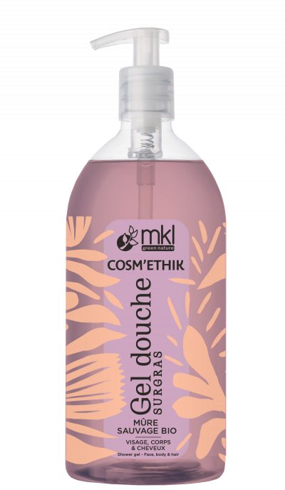 MKL  Green Nature Cosm'Ethik Gel Douche Surgras M&ucirc;re Sauvage Bio 1 L