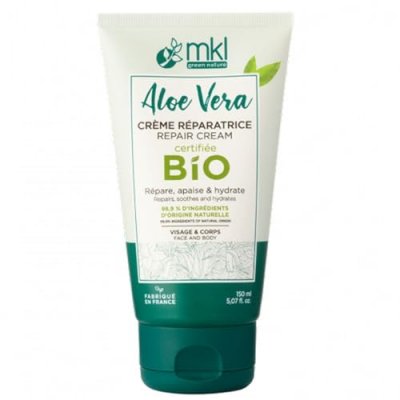 MKL  Green Nature Cr&egrave;me Aloe Vera ""bio"" 98,9 % 150 ml - Tube 150 ml