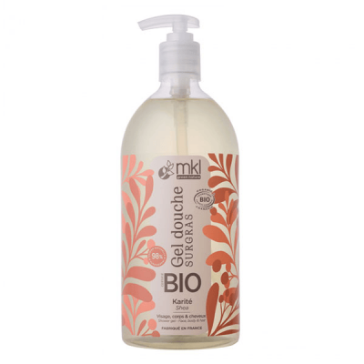 MKL  Green Nature Gel Douche Bio 1 l Karit&eacute; - Flacon-Pompe 1 L