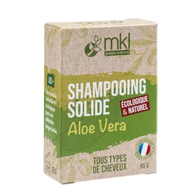MKL  Green Nature Shampoing Solide Aloe Vera Tous Types de Cheveux 65 g