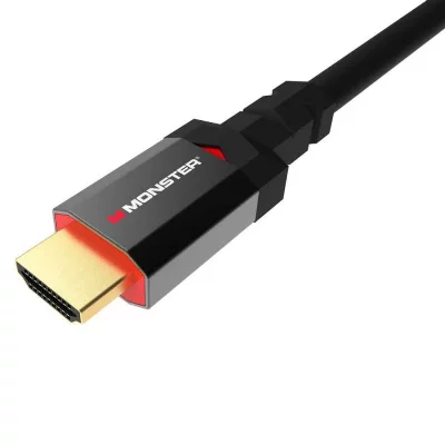 MONSTER CABLE MNT47134 C&acirc;ble HDMI 2.1 1,80 m 8K 48 Gbps Noir/Gris