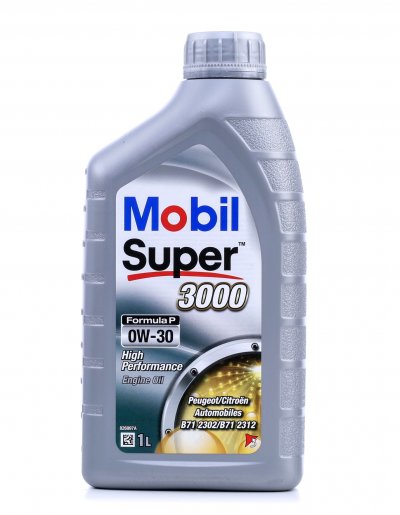 MOBIL  Huile-Additif SUPER 3000 Formula-P - Synthetique / 0W30 / 1L 